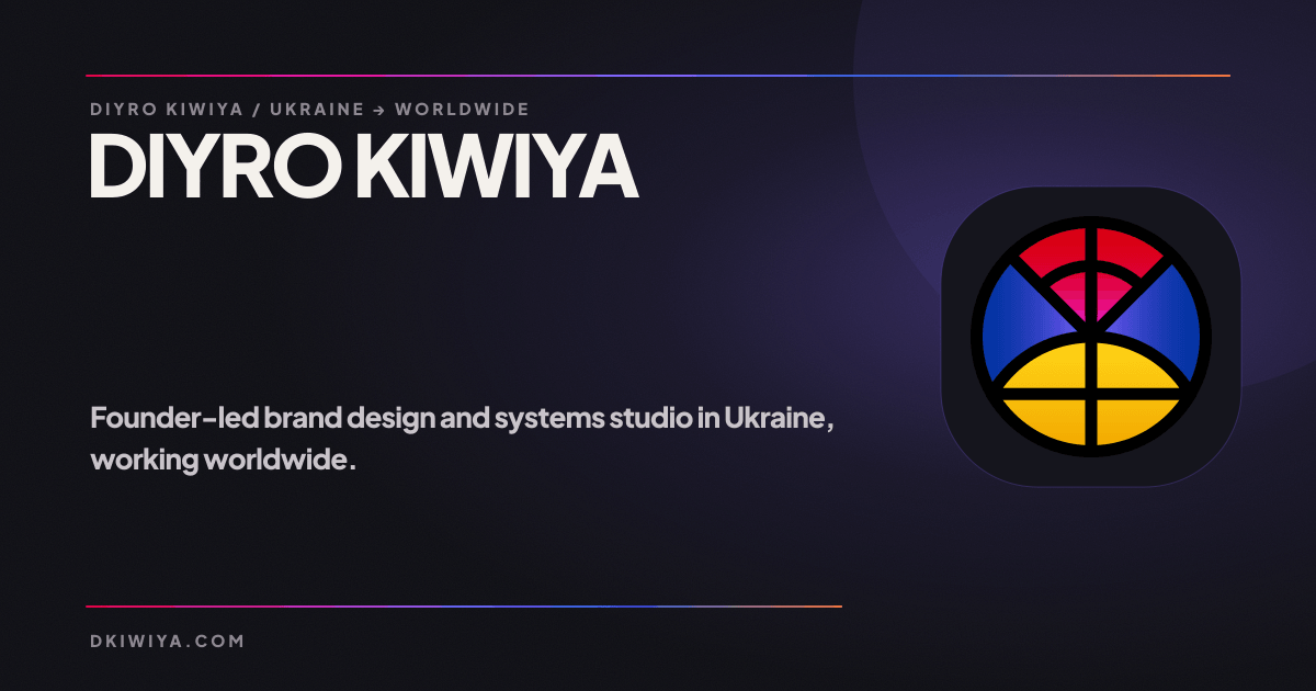 DIYRO KIWIYA — Brand Design & Systems Studio