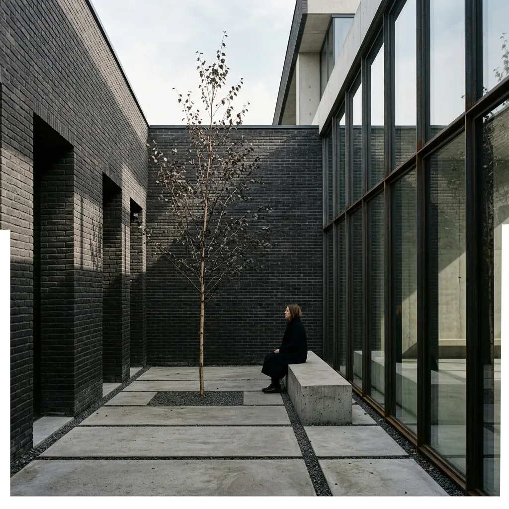 Fictional Elm Courtyard concept image used in the Feldhaus archive.